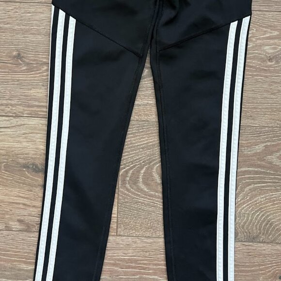 ADIDAS Black Climalite High Rise 3 Stripe Leggings Size XS - Picture 3 of 7